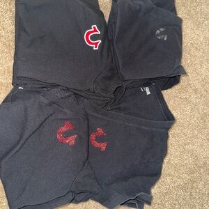 True Religion bundle v necks four shirts total one is a double